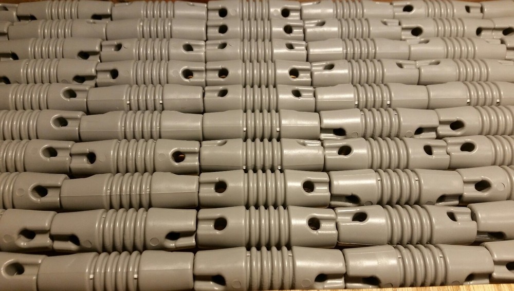 4 GRAY NYLON DOG BONE ANTENNA END INSULATORS MADE IN AMERICA QUALITY SOLID 3”