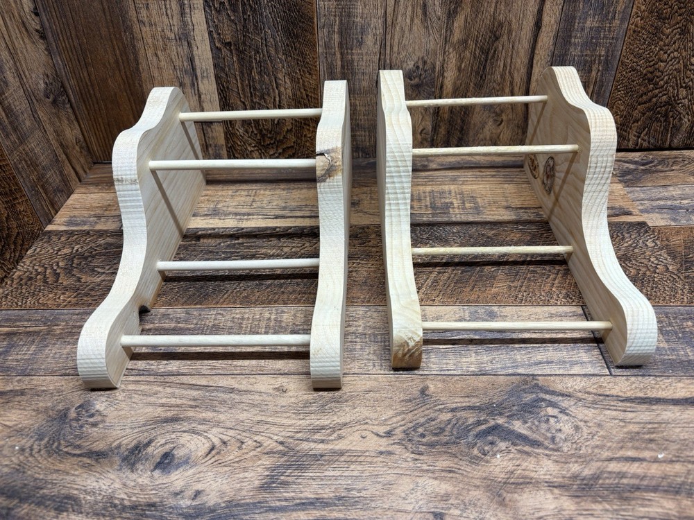 2 -Duck Decoy/Double Stands/ With Knots/ Pine. Group 12#