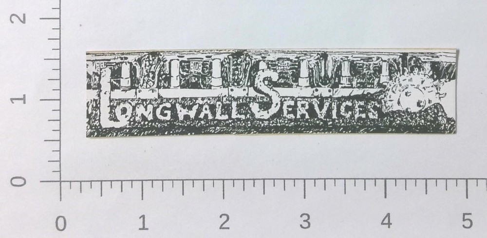 Vintage Longwall Services Coal Mining Sticker Decal