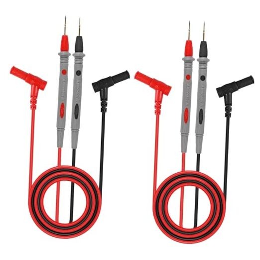 2 Sets Test Leads 1000V 20A Ultra-Sharp Test Probe Lead for Multimeter Meter