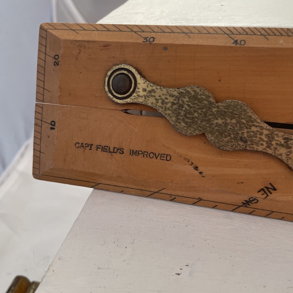 Vintage Capt Fields Improved Parallel Nautical Ruler