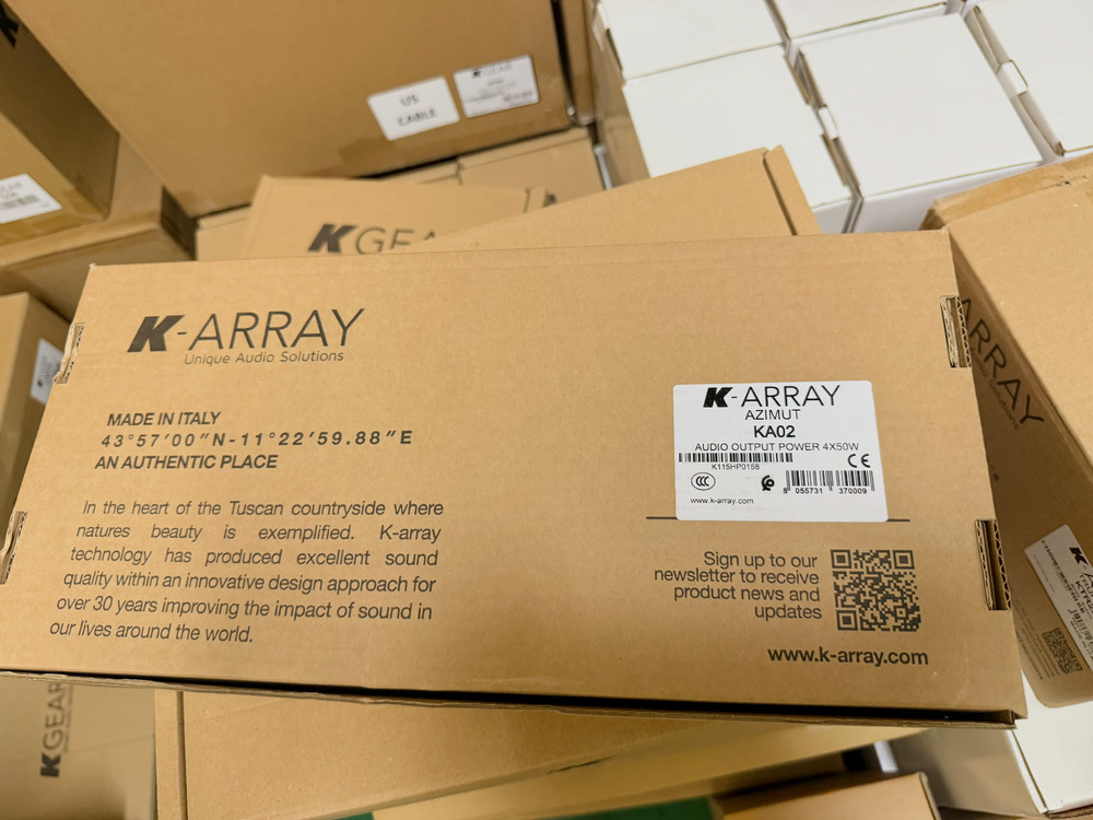 K-Array Kommander KA02 Compact 4-Channel 200W Audio Amplifier/Processing System