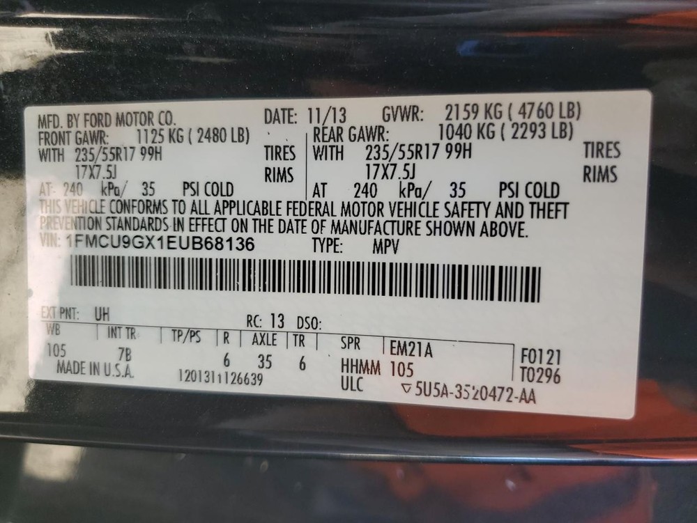 Used A/C Selector Switch fits: 2014 Ford Escape Front automatic temperature cont