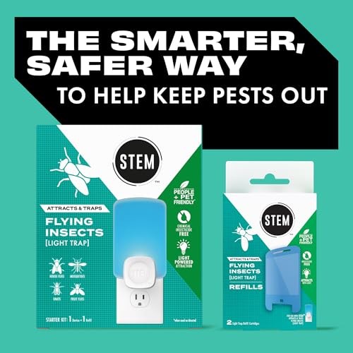 STEM Insect Trap - Indoor Fruit Fly & Gnat Pest Control, Attracts & Traps