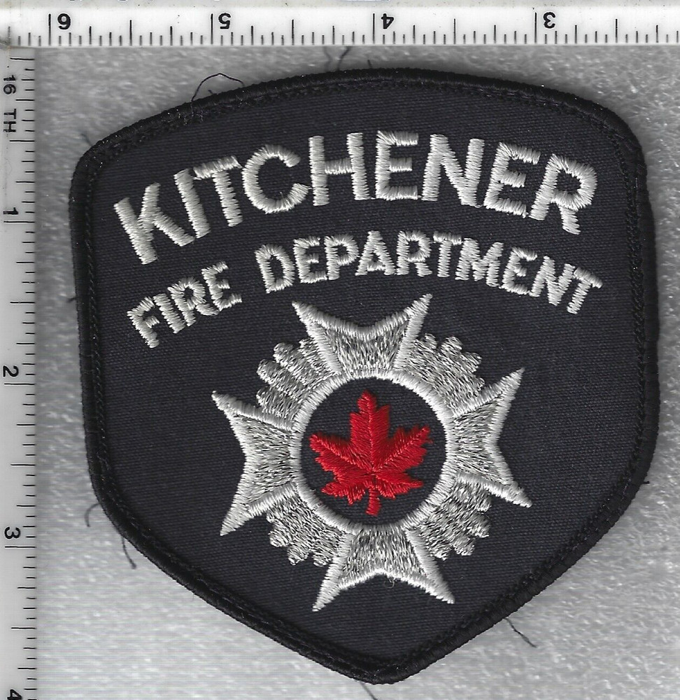 Kitchner Fire Dept (Ontario, Canada) Uniform Take-Off Shoulder Patch version 2