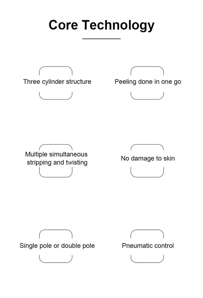 Pneumatic Stripping Twisting Machine 3F Vertical Core Wire Stripping Machine,