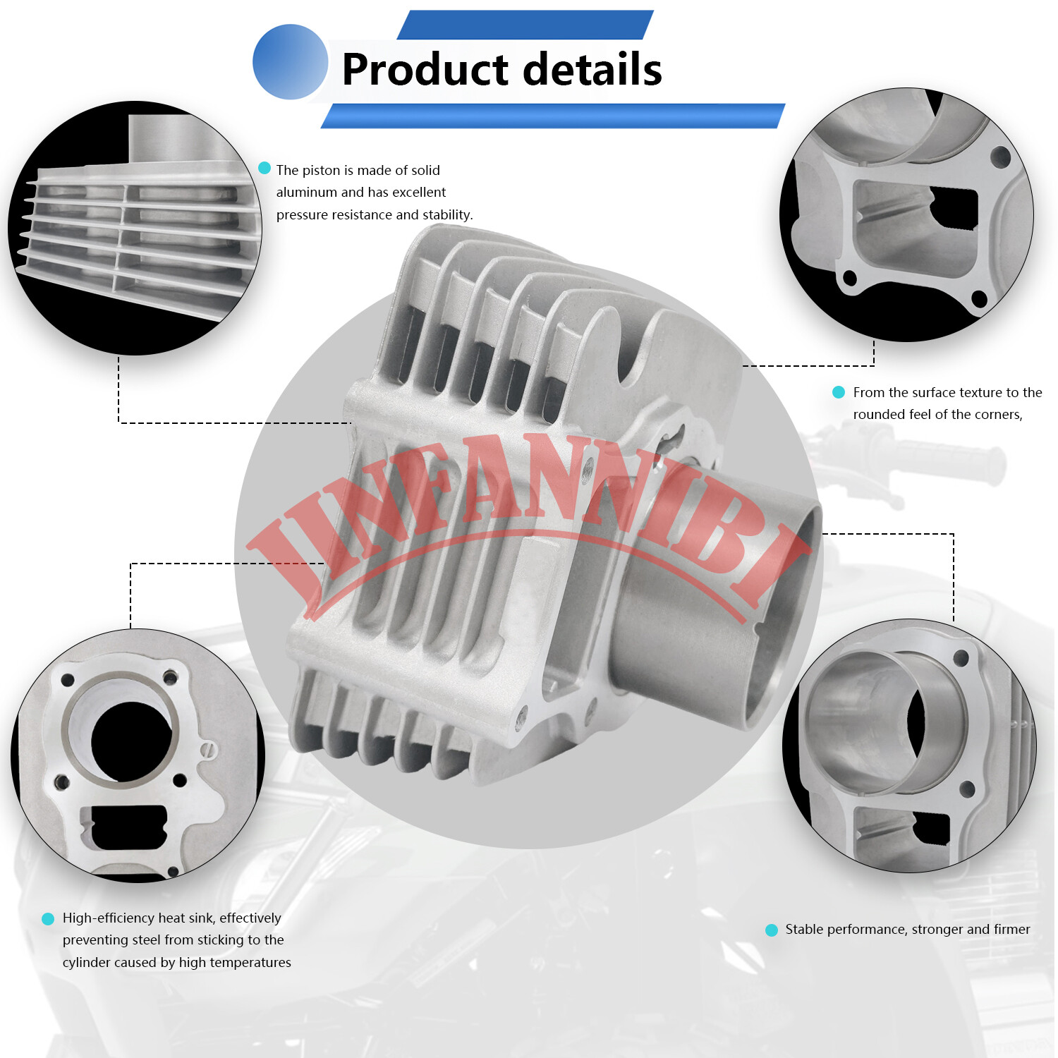 Cylinder Piston Ring Tensioner Gasket Top End Rebuild Kit for Honda Recon 250