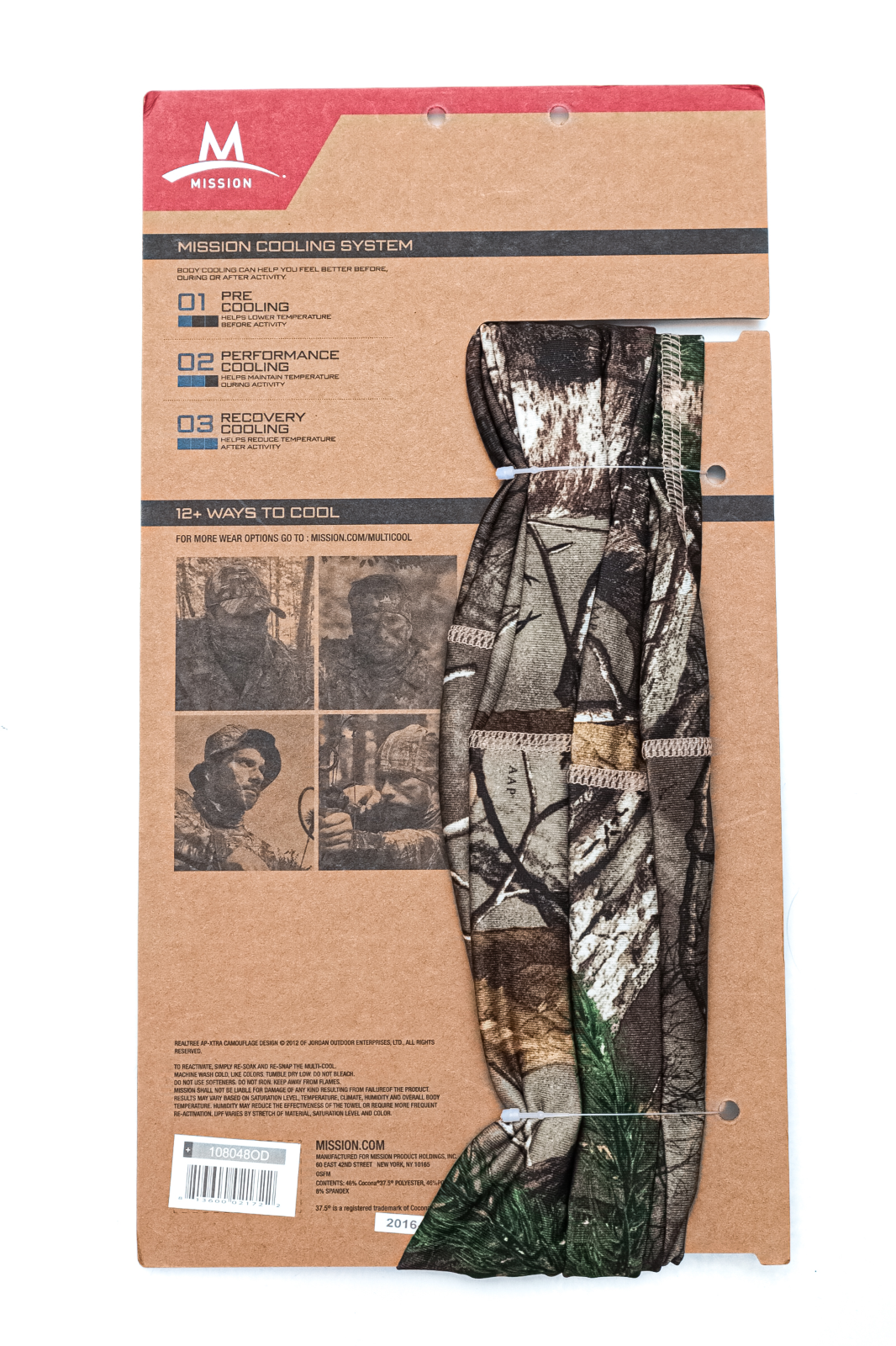 Mission Enduracool Multi-Cool RealTree 12-in-1 Neck Gaiter One Size Fits Most