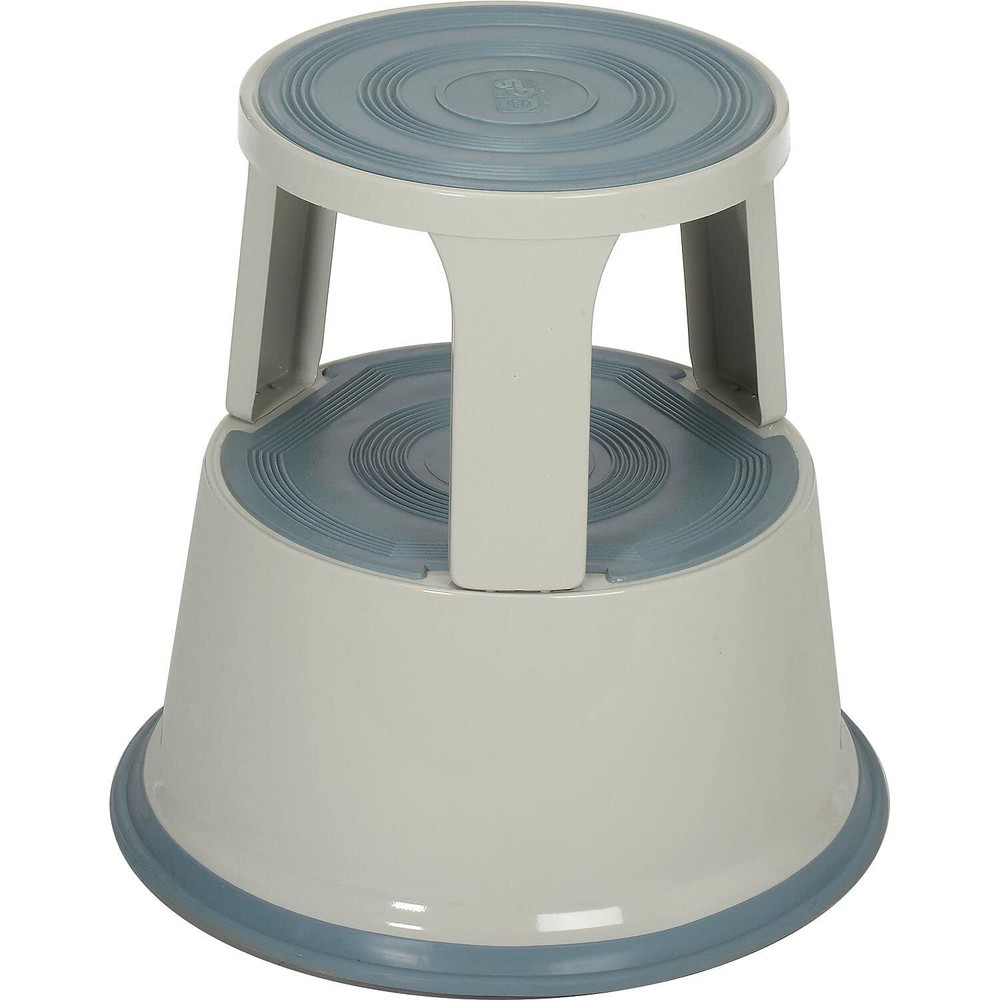 Global Industrial 17" H Rolling Step Stool Gray