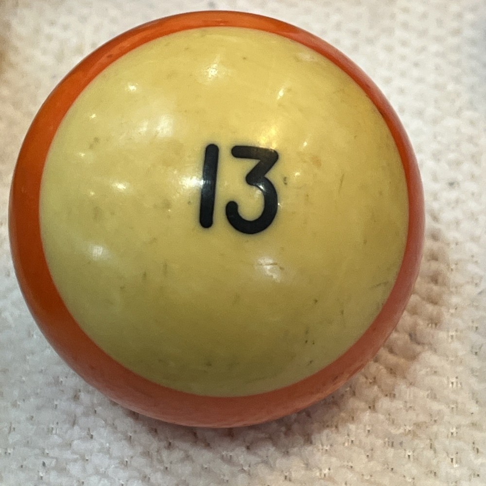 # 13 2-1/4" Replacement Pool Ball dark Orange