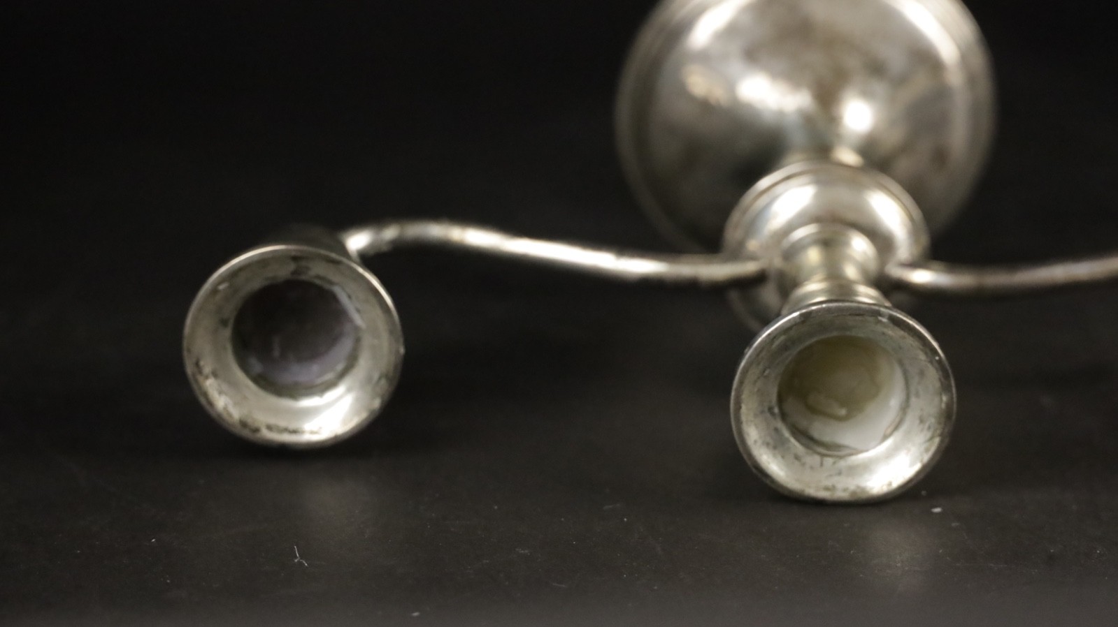 Pair Of Vintage “Empire” Sterling Silver Candelabras #386 - Fast Ship!