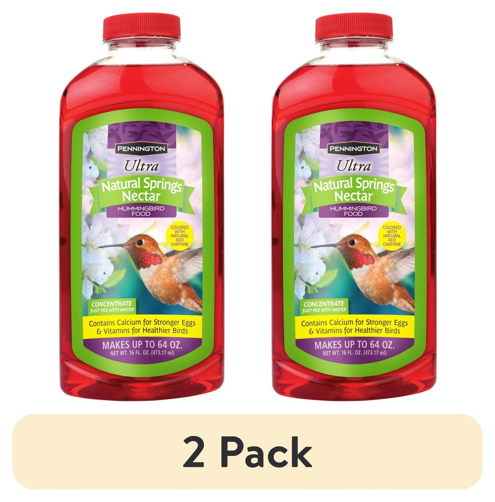 (2 pack) Pennington Hummingbird Nectar, 16 fl oz Bottle