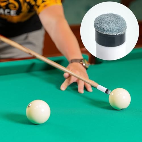 AccEncyc 12 Set Billiard Cues Tips Replacement Pool Cue Tips with White Pool