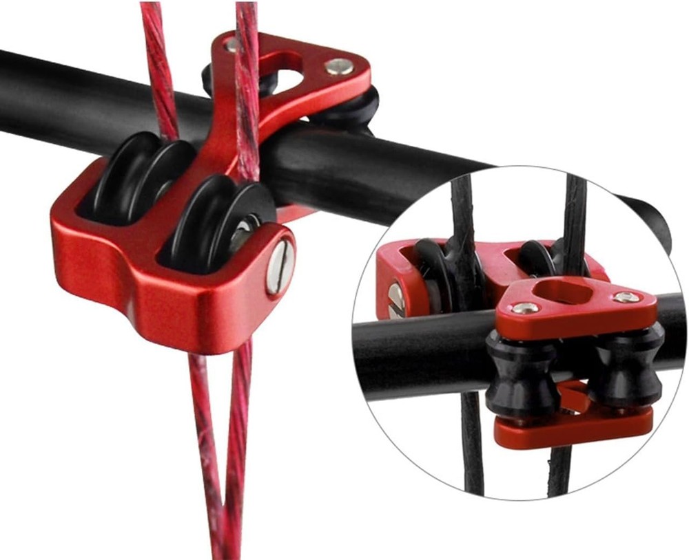Aluminum Compound Bow Cable Slide Archery Bow String Splitter Roller Glide Re...