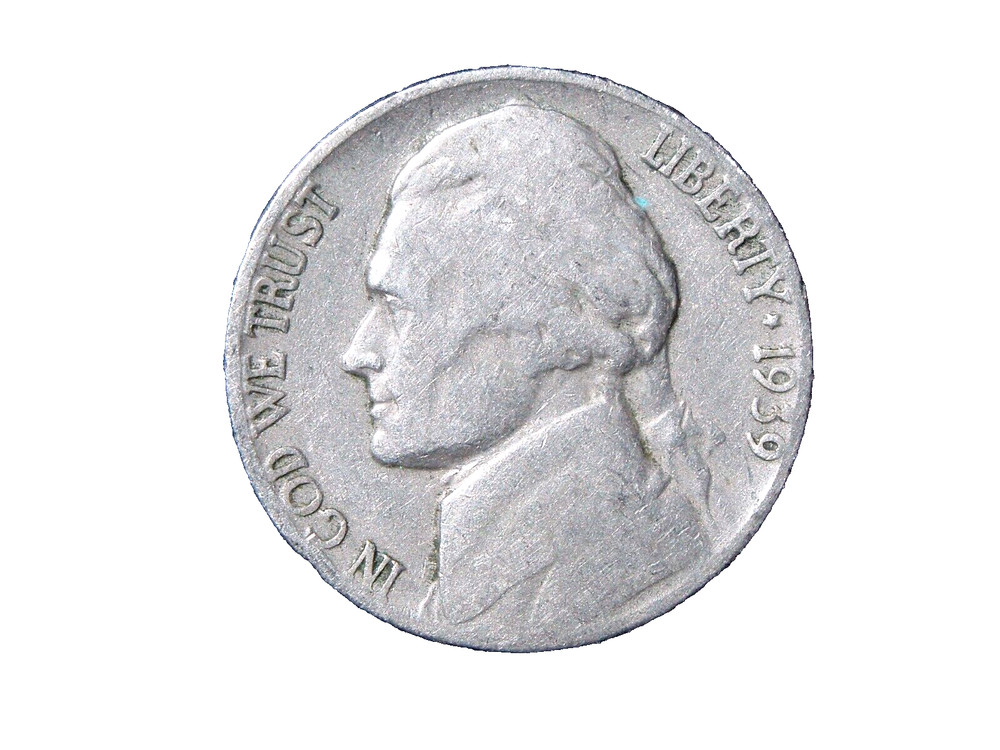 1939 JEFFERSON NICKEL #1