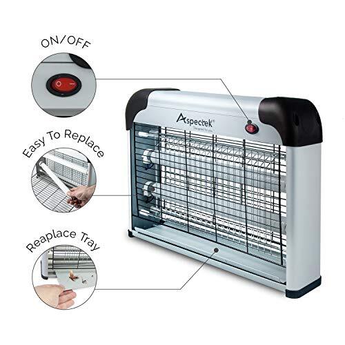 ASPECTEK Upgraded 20W Electronic Bug Zapper, Insect Killer - Mosquito, Fly,