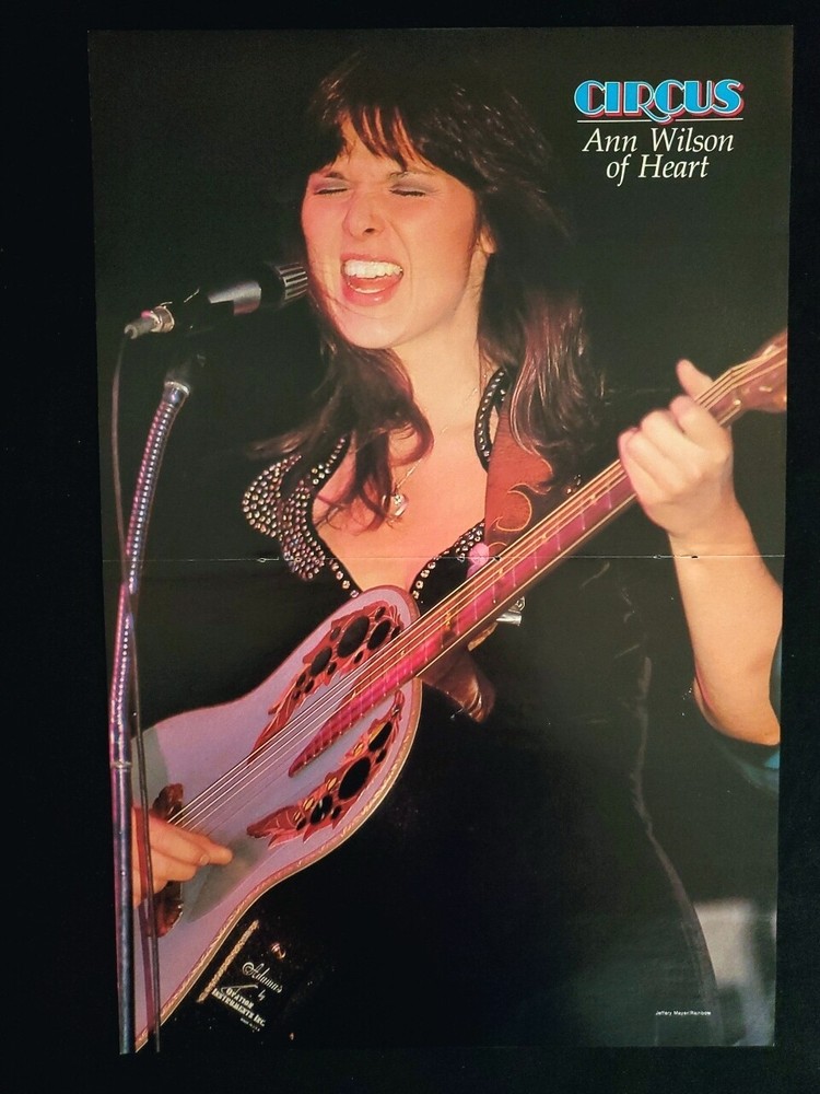 1978 Heart Ann Wilson -Circus Magazine Vintage Centerfold Poster-music ORIG.