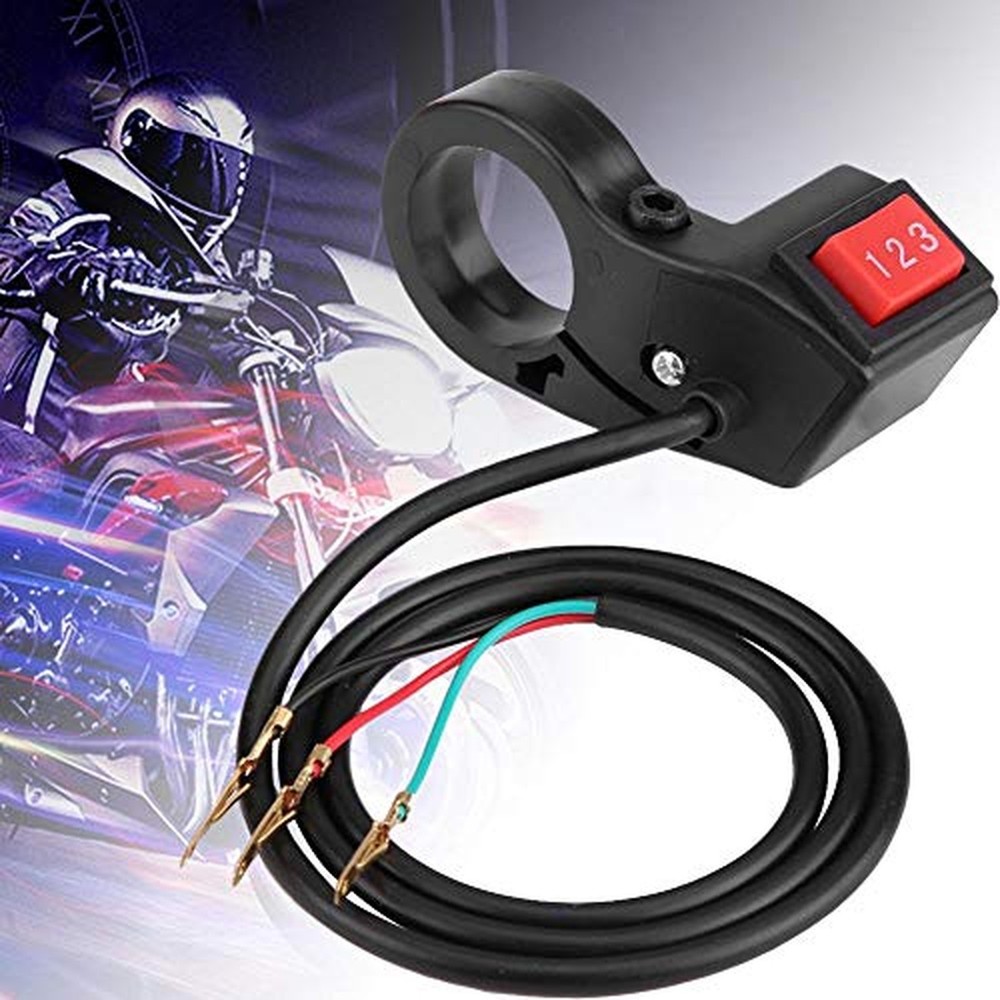 Handlebar Switch Shift 3 Speed Module, 22mm 7/8 inch Electric Motorcycle E-Bi...