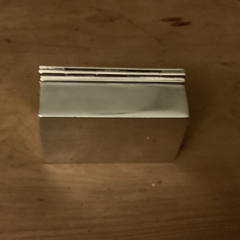 Solid Silver Stamp Box by Stokes & Ireland Ltd Chester 1898