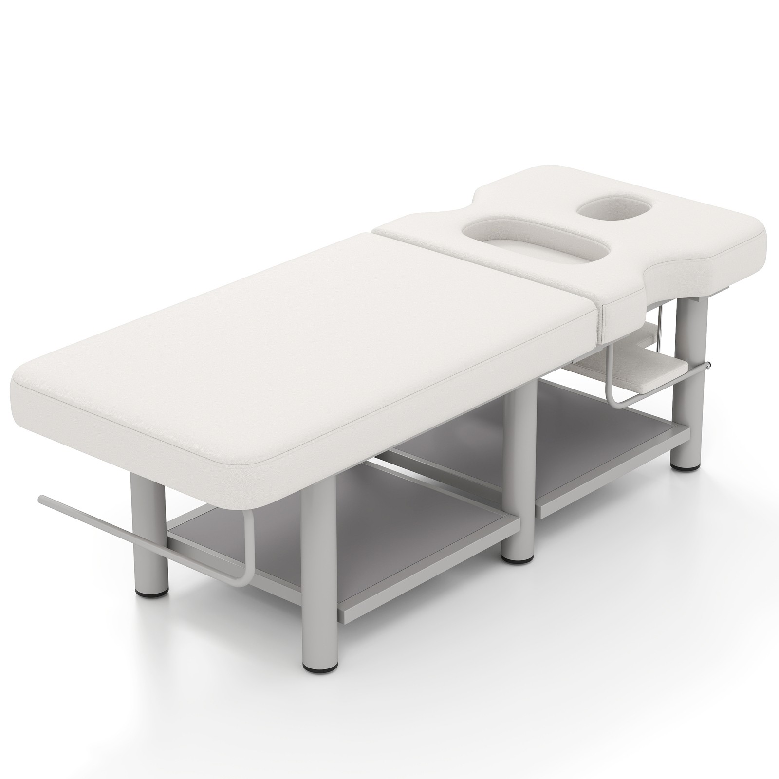 Pro Massage Treatment Table Facial Bed Adjust Backrest Open-Chest Salon Beauty