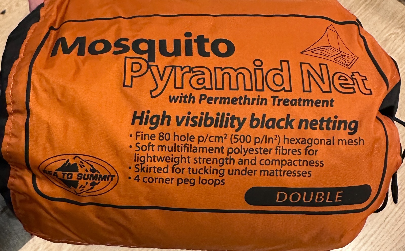 NEW Mosquito Net Sea To Summit Double PyramidNet Mesh 7'10”x5'6"x4’3” Treated