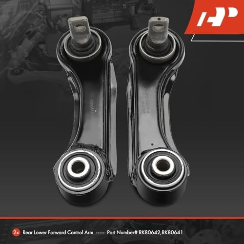2 x Rear Lower Forward Control Arm, with Bushing, Compatible with Mitsubishi