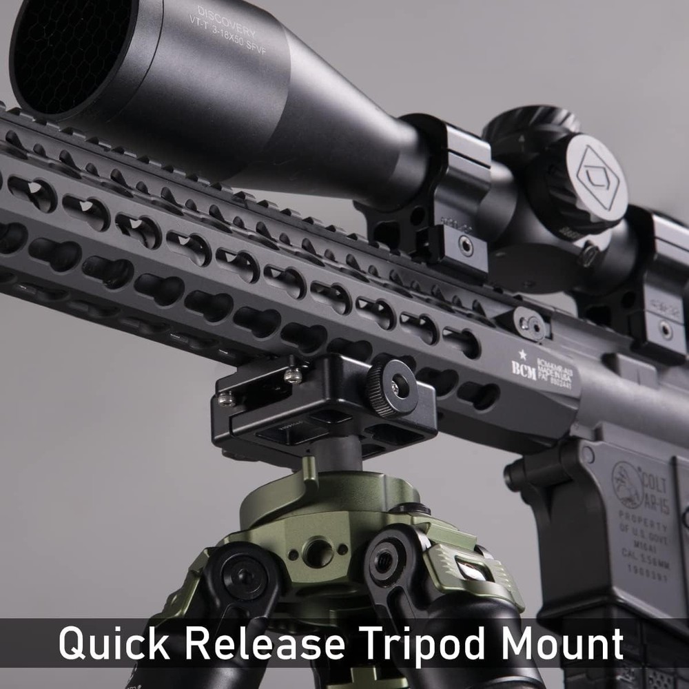 Precision Machined Keymod to Arca Quick Release Adapter for Ultimate Stability