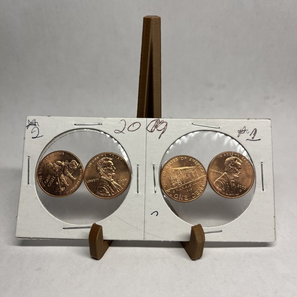 Complete Set Lincoln Bicentennial 2009 Cent Pennies from Mint Rolls P & D Mint