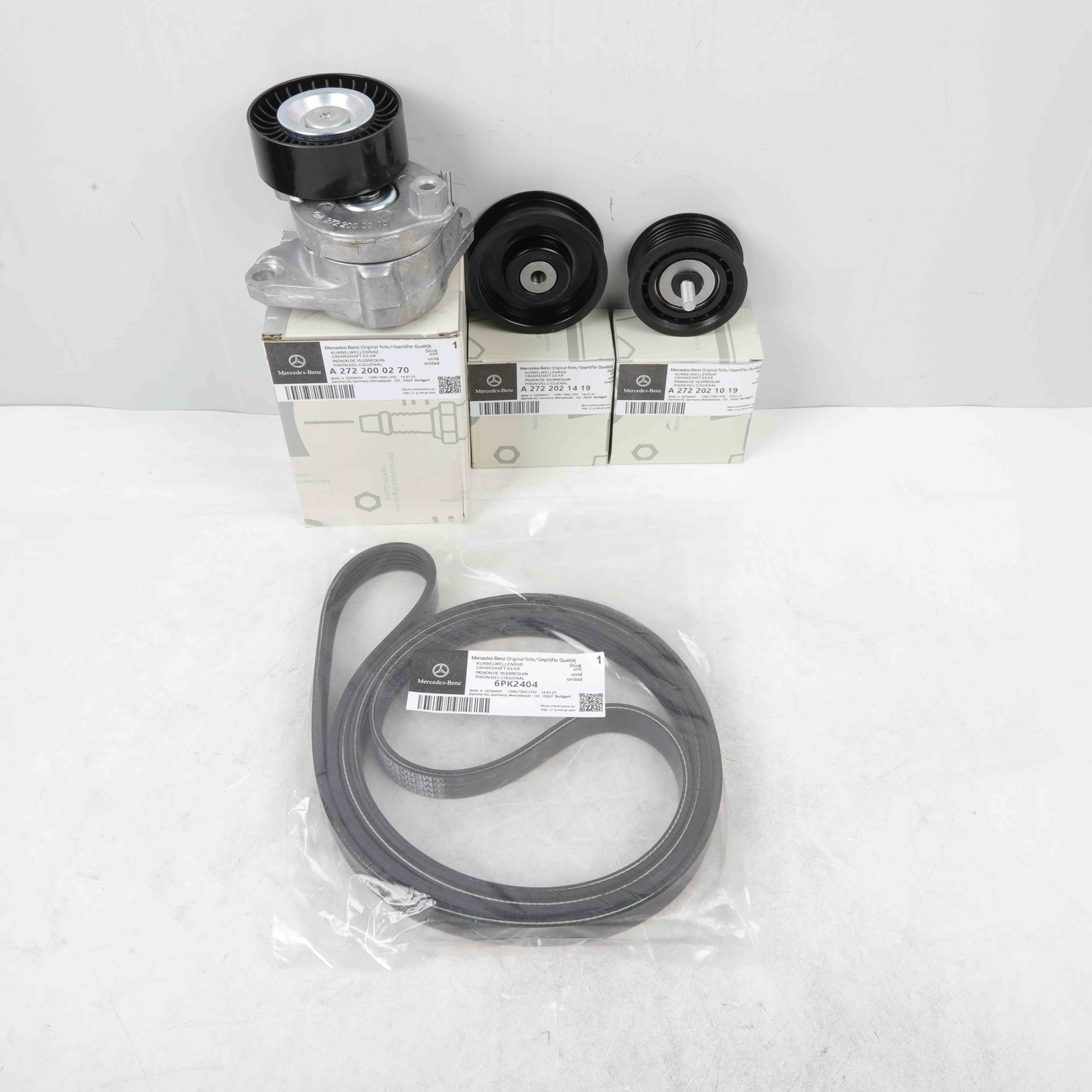 Kit for Mercedes C300 C350 E350 E550 NEW Serpentine Belt Drive A2722000270