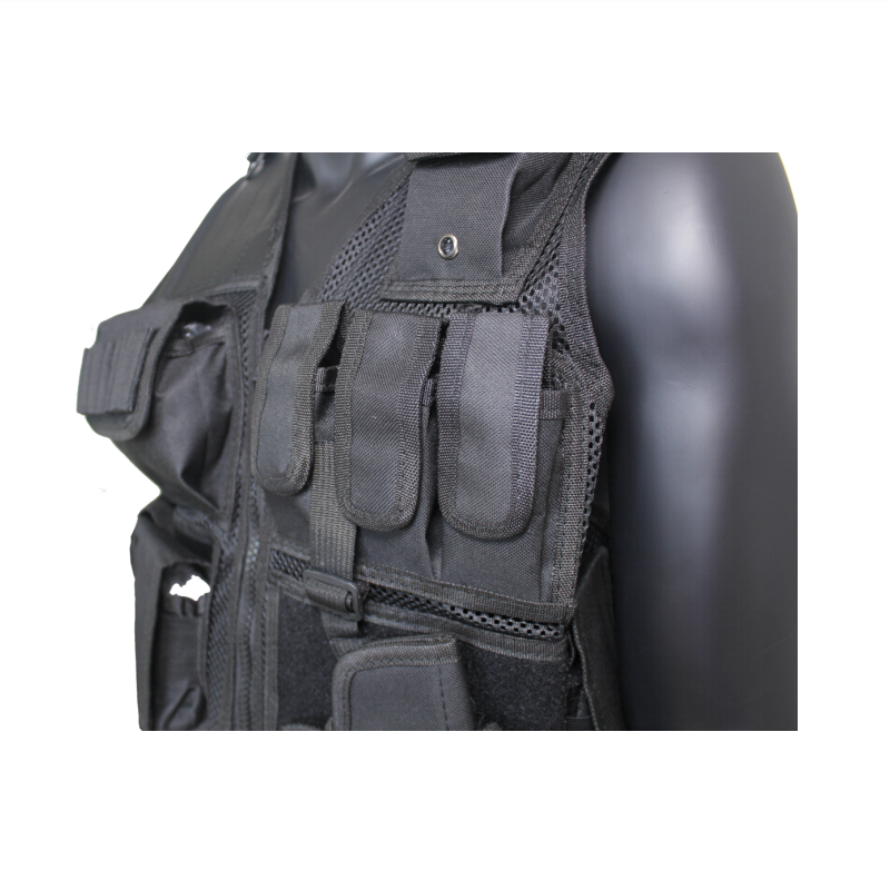 U.S Tactical Vest Military Police Airsoft Hunting Combat Training Gear Black