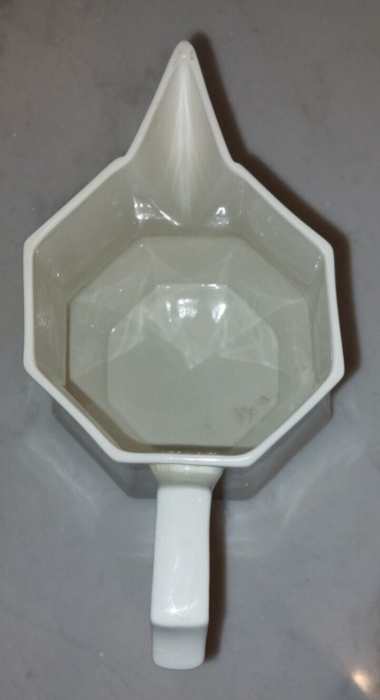 Vintage Octagonal Independence Ironstone Interpace White Pitcher Japan