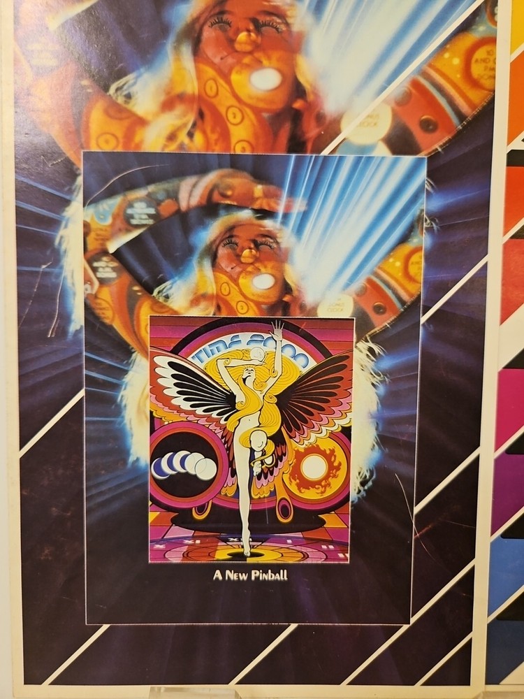 Atari Time 2000 Pinball Machine FLYER 1977 Ad Promo Insert Brochure Original