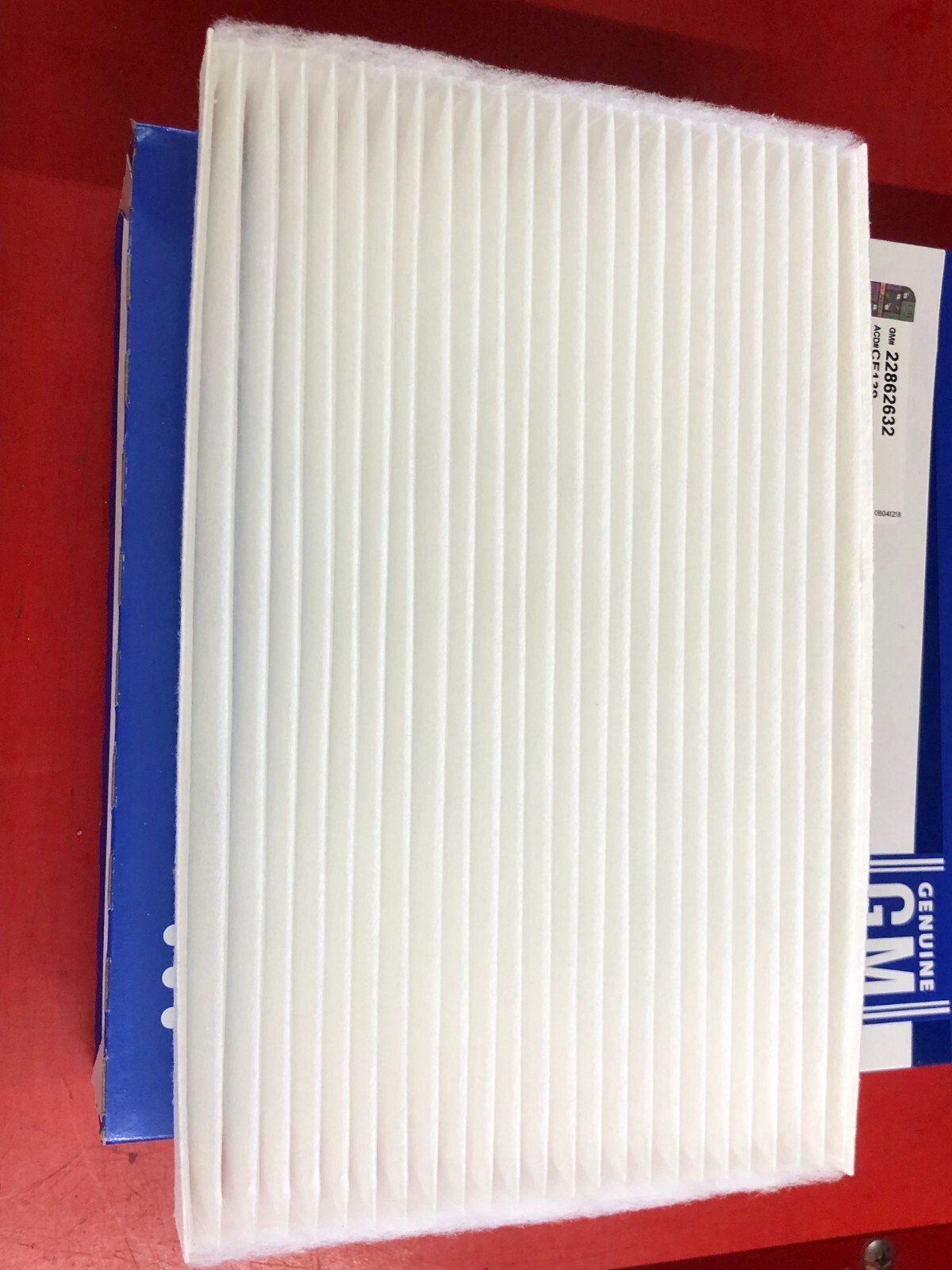 ACDELCO GM CF139 OEM CABIN AIR FILTER FOR 2005-2019 CHEVROLET CORVETTE & Z06