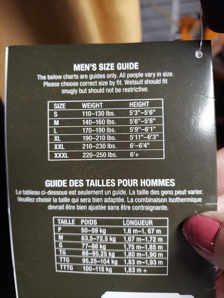 Bass Pro Shops Full Wetsuit for Men Size Medium