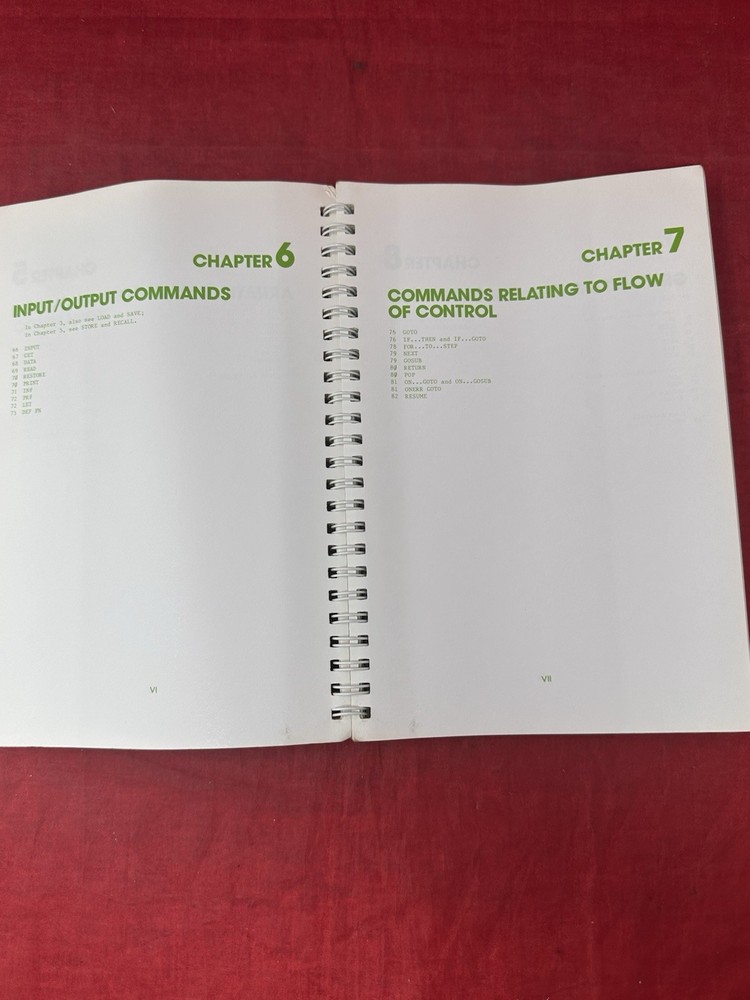 Applesoft II Basic Programming Reference Manual VTG 1978 w/ Foldout Spiral Book