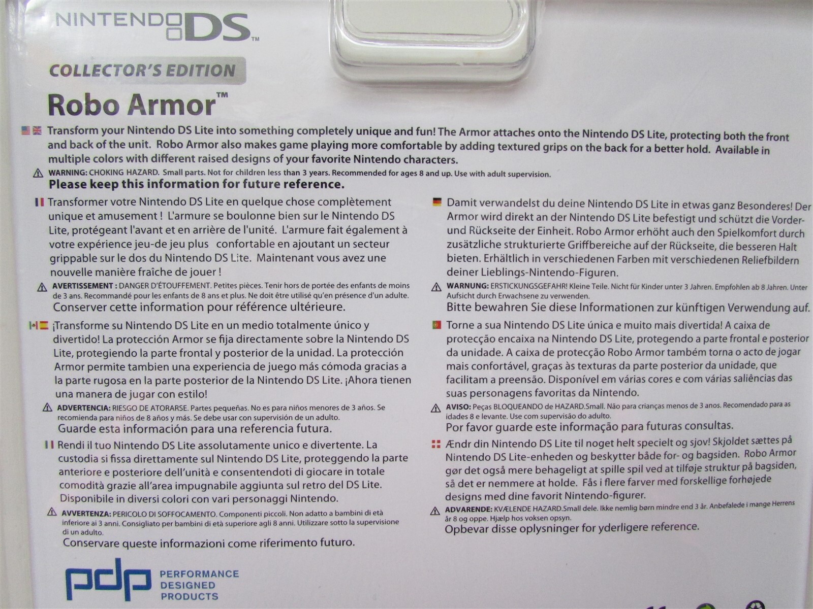 Nintendo DS Lite 3DS Yoshi Princess Peach Robo Armor PINK Hard Case Shell Mario