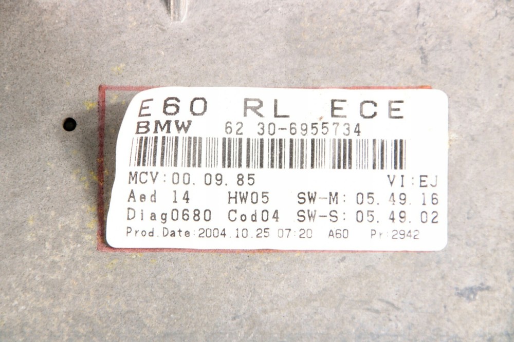 BMW E60 E61 HEAD UP DISPLAY SCREEN HUD RHD 6955734