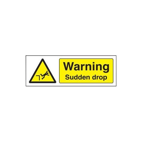 RT05982 Hard Plastic Sudden Fall Warning Sign 14238G