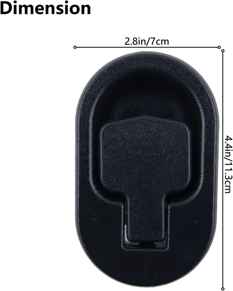 Stylish Black Replacement Pull Handle for Recliners - Durable and Practical