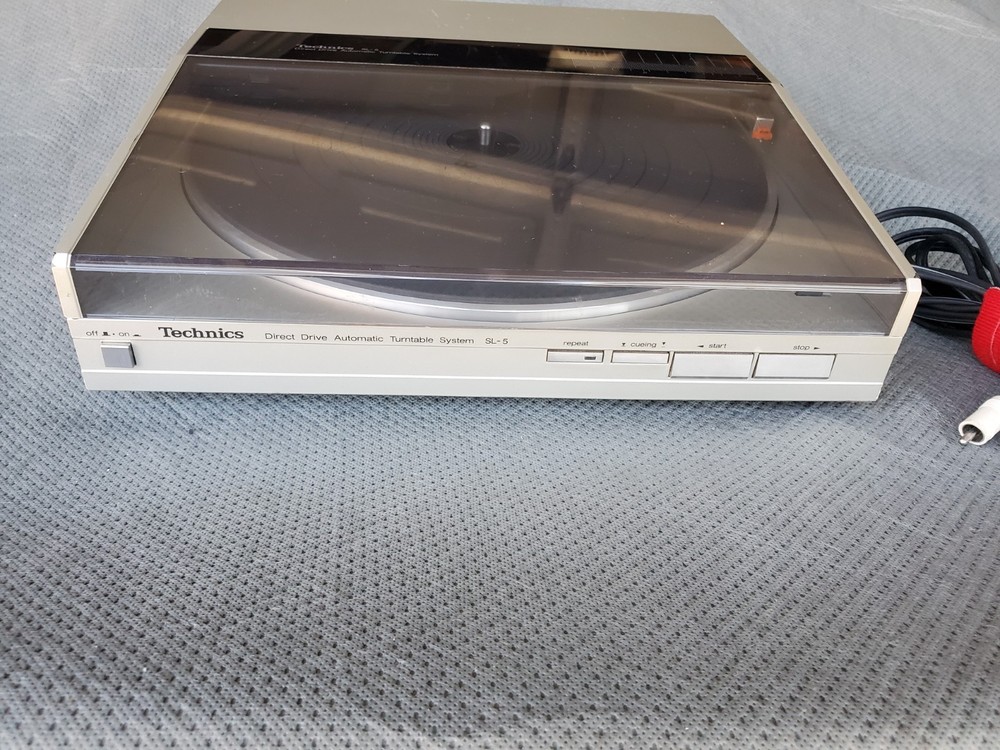Technics SL-5 Direct Drive Automatic Turntable System Working See Video