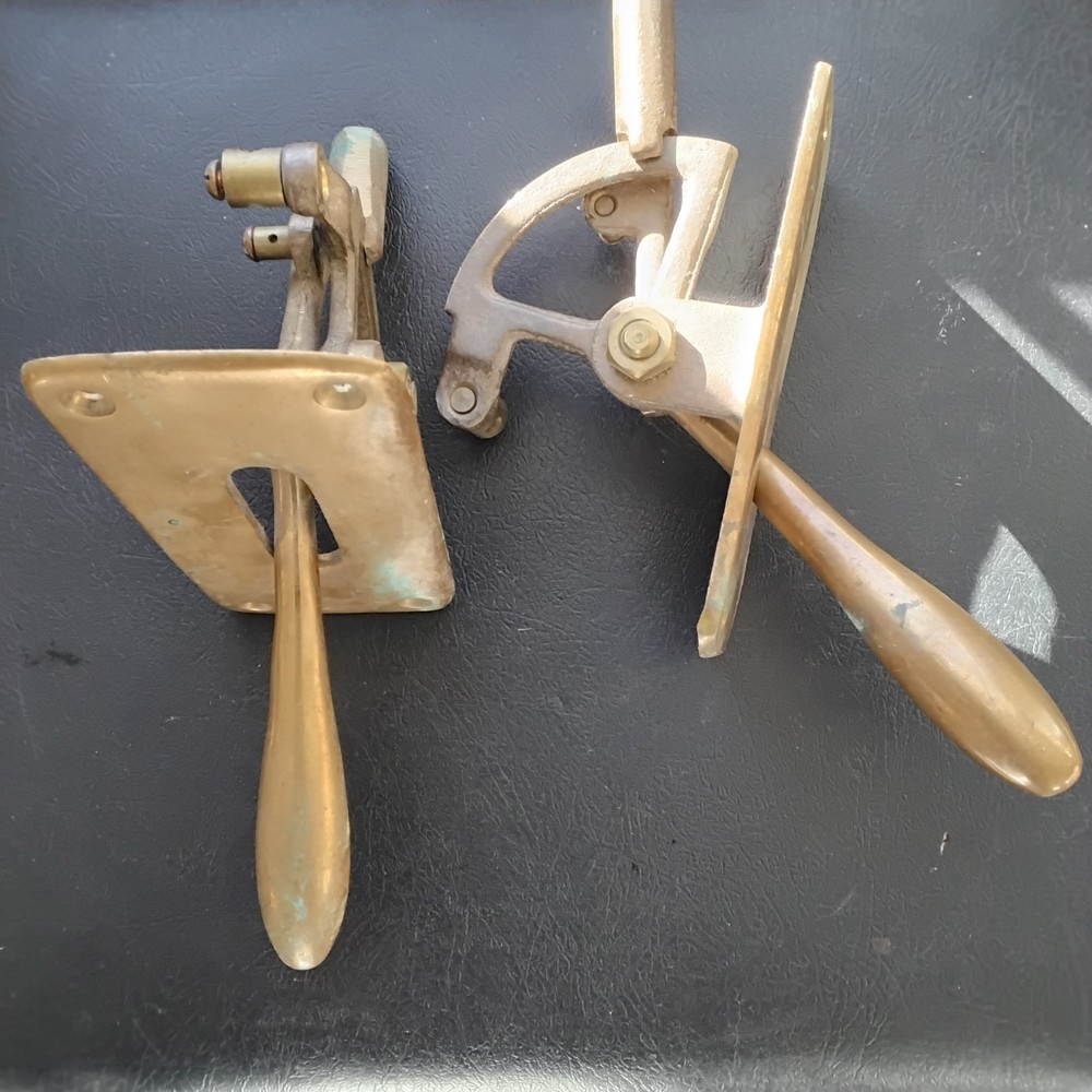 Pair Brass Speed Throttle Controller S Unbranded