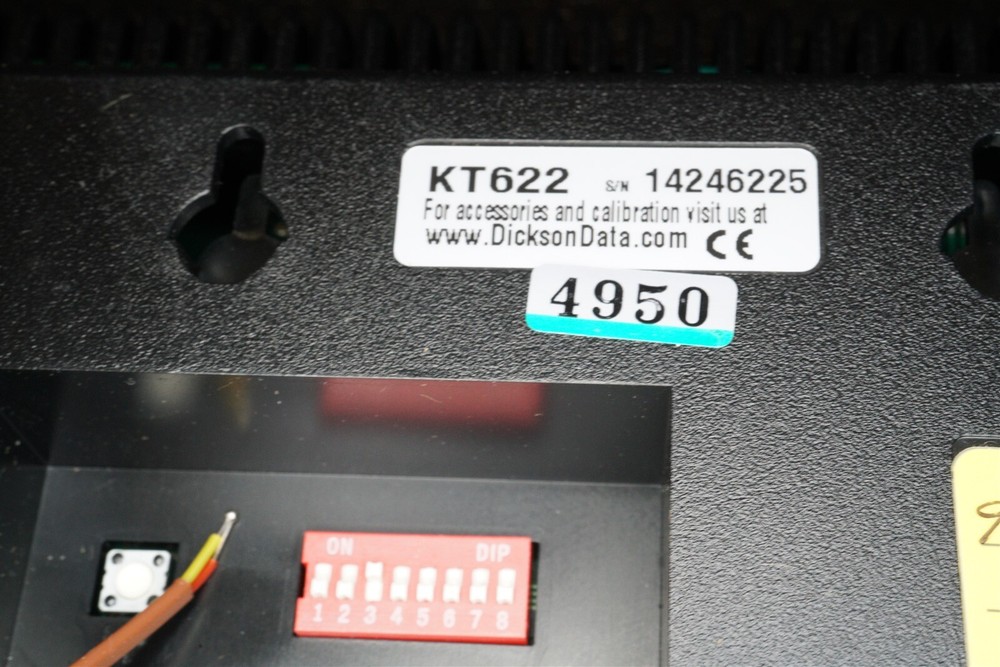 Dickson KT622 Chart Recorder W Power Adapter, Sensor, Last Calibration 3/2015