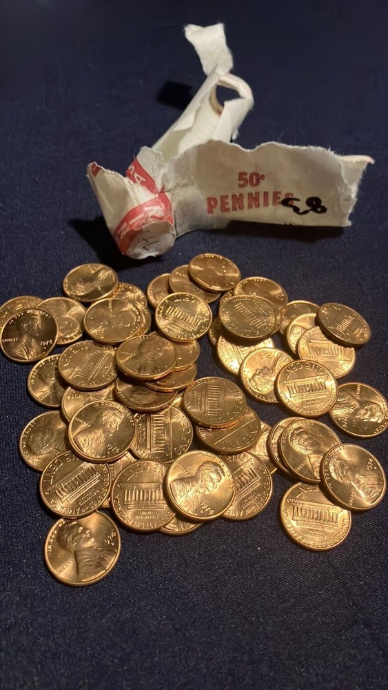 1974-D Penny Uncirculated MS Red!