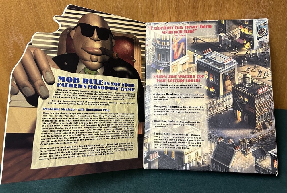 Mob Rule: Platinum Edition Brady Official Strategy Guide, Quick Start Guide, Box