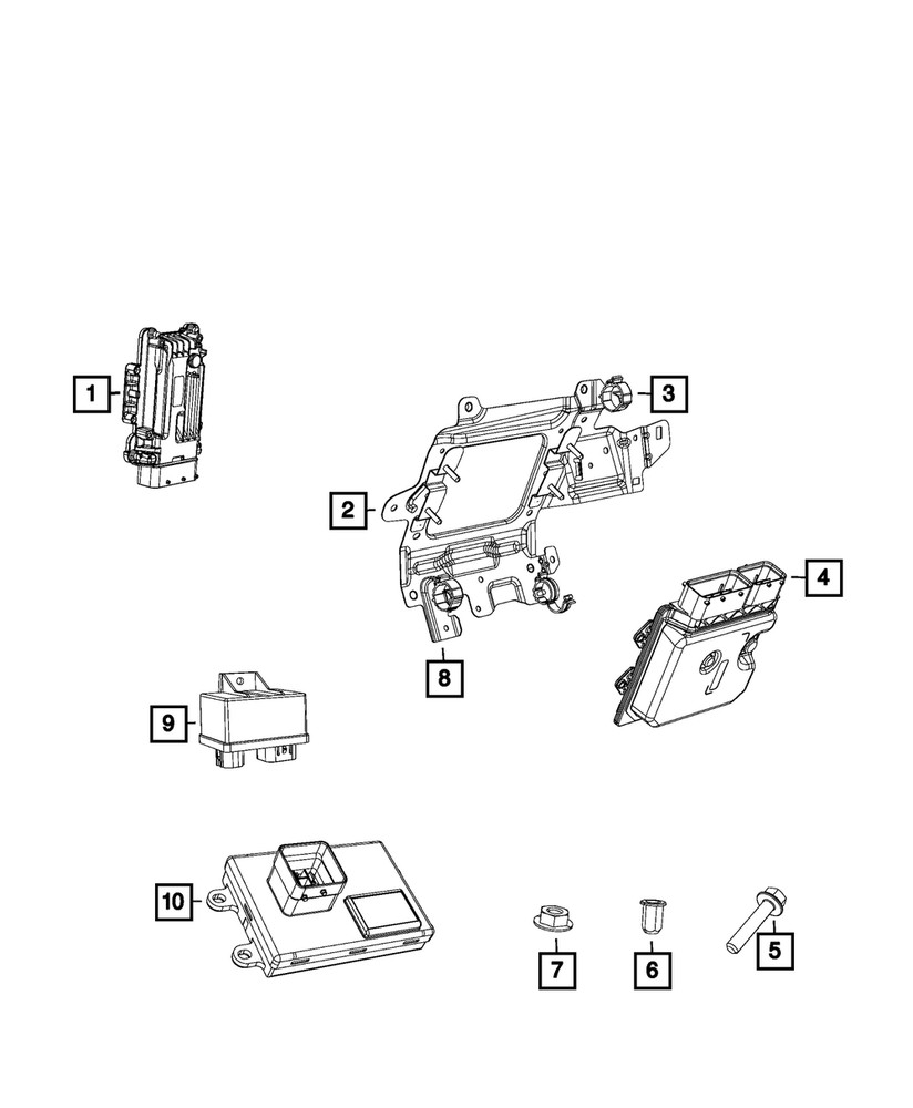 Genuine Mopar Engine Wiring Bracket 68439595AA