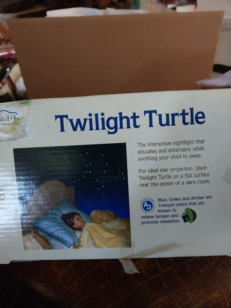 Vintage Twilight Turtle Constellation Night Light 2005 Sensory Light