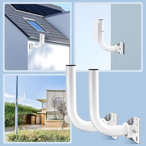 2 Pack Universal Wireless Bridge Bracket Mount, J Pole and Wall-Mounted