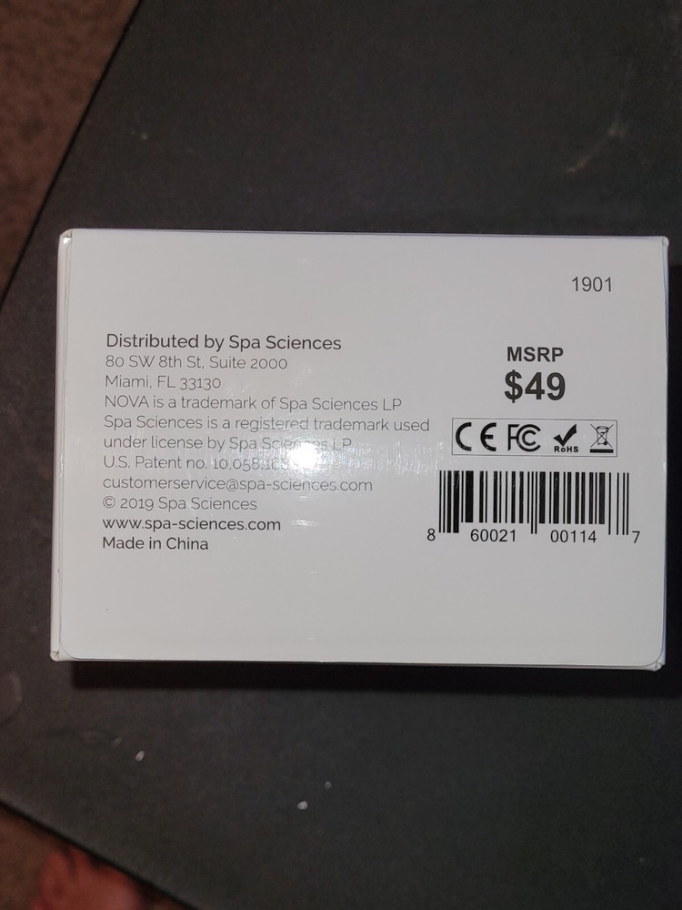 NOVA Spa Sciences NOVA Antimicrobial Sonic Cleansing System NEW Open box