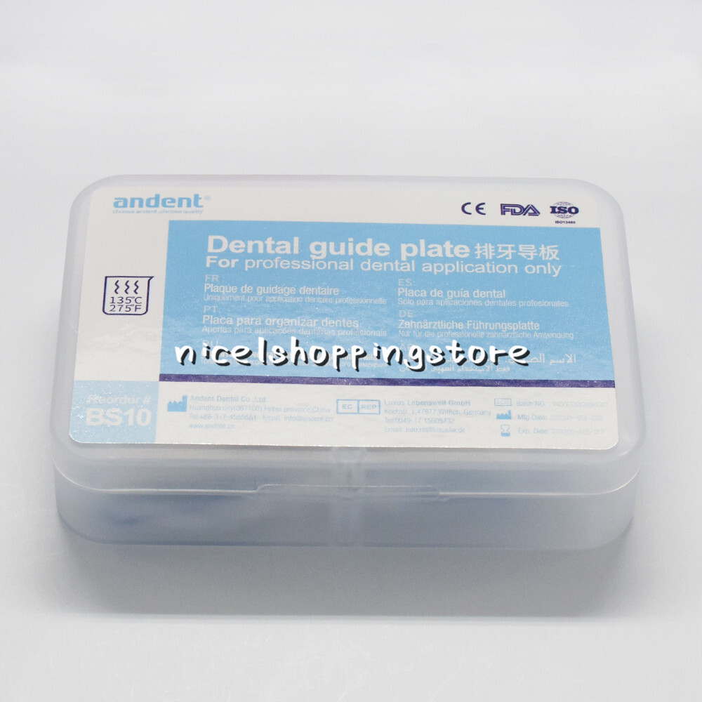 1 Pcs Dental False Teeth Arrangement Guide Template Plate Complete Denture
