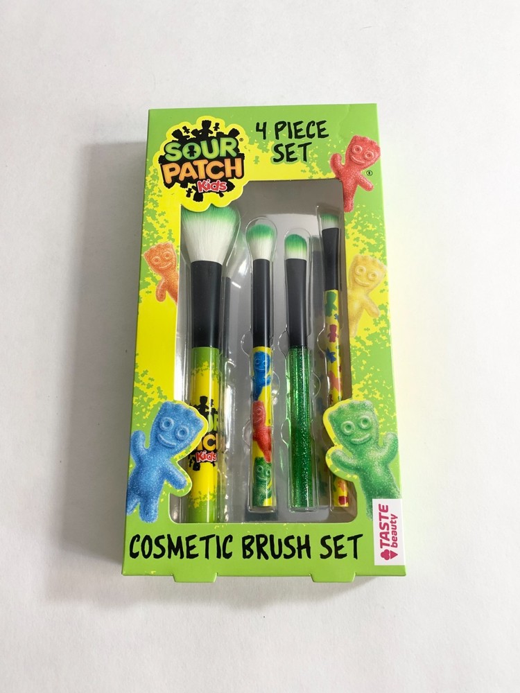 Sour Patch Cosmetic Brush 4 Piece Set Taste Beauty